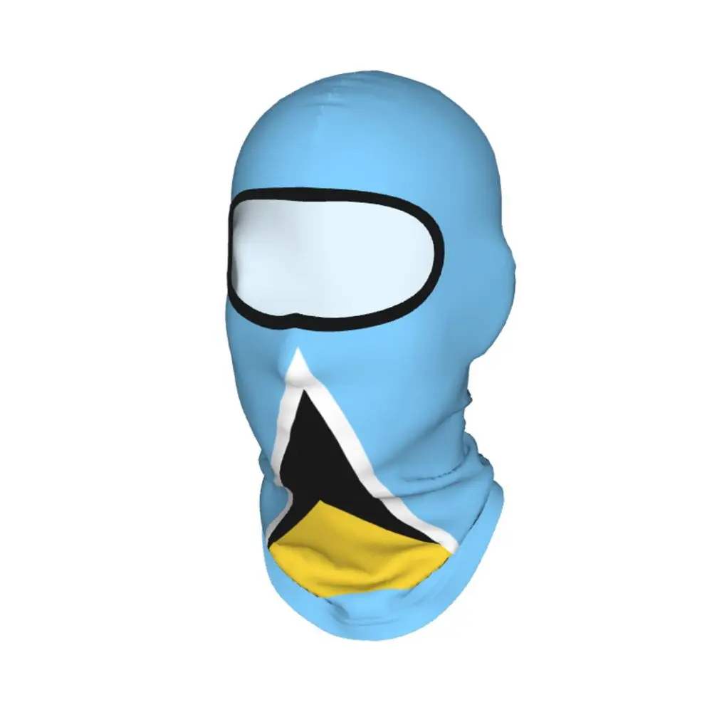 AliExpress NONE Flag Of Saint Saint Lucia Balaclava Full Face Mask Breathable Motorcycle Cover Caps Neck Windproof Dustproof Cycling Caps