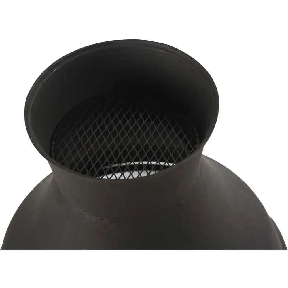 حفرة مدفأة شمينيا تعمل بالخشب في الهواء الطلق، بني-أسود #6