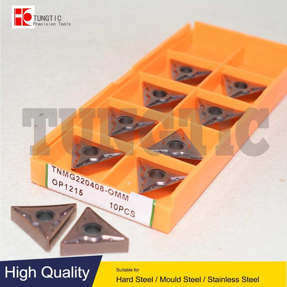 TNMG220408-OMM OP1215 OP1315 TNMG432-OMM Carbide Turning Cutting Tools CNC General Insert Lathe Machining Metal