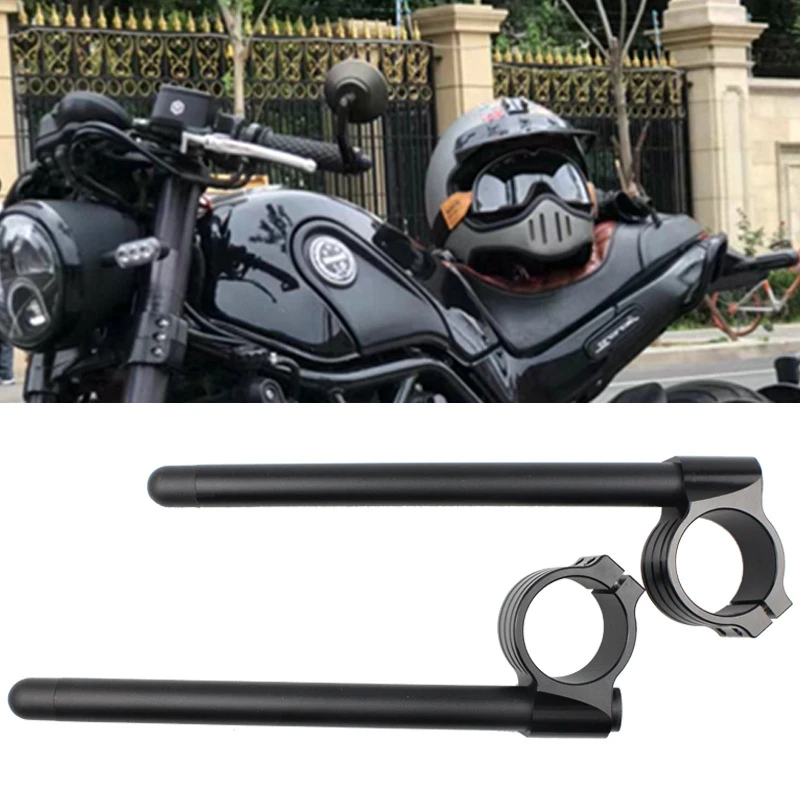 

Motorcycle Handlebar Refitting Universally Accessories CNC Separate Handlebars Sports Car Refitting For Aluminum Alloy Handlebar