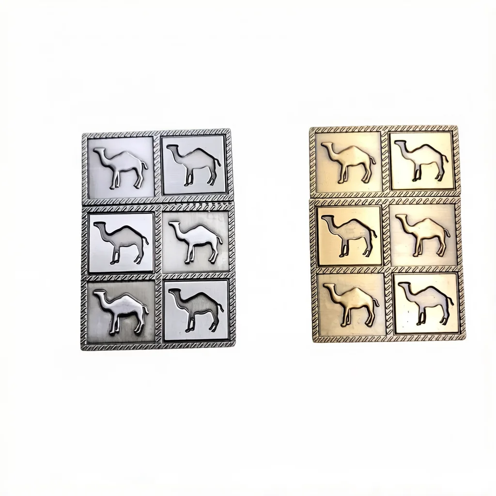 DIY Metal Badge Sticker Decoration Parts Accessories Carving Camels For ZP Zorro Lighters