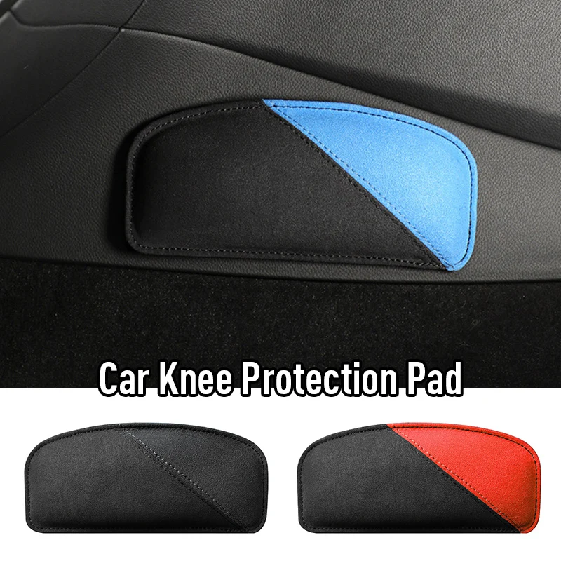 Comfortable Suede Car Knee Pad Auto Cushion Elastic Memory Foam Leg Pad Door Armrest Elbow Pads Headrest Car Accessories