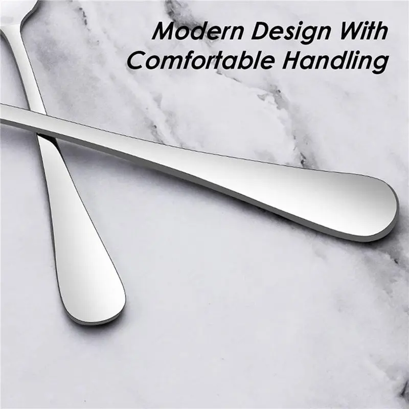 LICE-Set Of 36, Stainless Steel Dinner Forks And Spoons, Find Top Heavy-Duty Forks (8 Inch) And Spoons (7 Inch) Cutlery Set