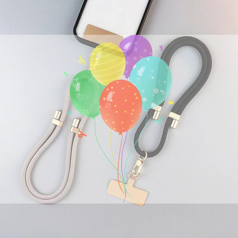 Antiloss Keychain Phone Lanyard Short Luxury Metal Nylon Strap Non Slip for Pants Bag Outdoor Activities Accessories