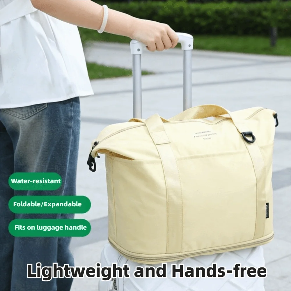 Large Capacity Travel Duffel Bag Multifunction Durable Expandable Duffel Bag Lightweight Waterproof Shoulder Bag Travel Use