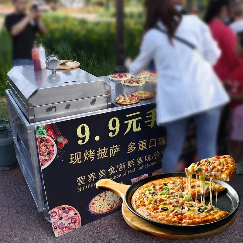 Precise Temperature Control Stainless Steel Gas Pizza Oven 6 Trays Small Commercial Outdoor Oven Outdoor Commercial Pizza Oven