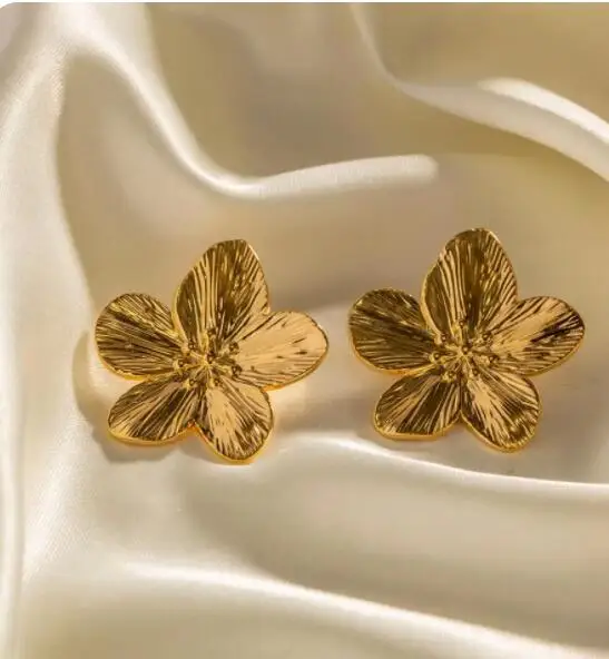 

New Trendy Stainless Steel Butterfly Stud Earring Charm 18K Gold Plated High Quality Statement Waterproof Jewelry Gift