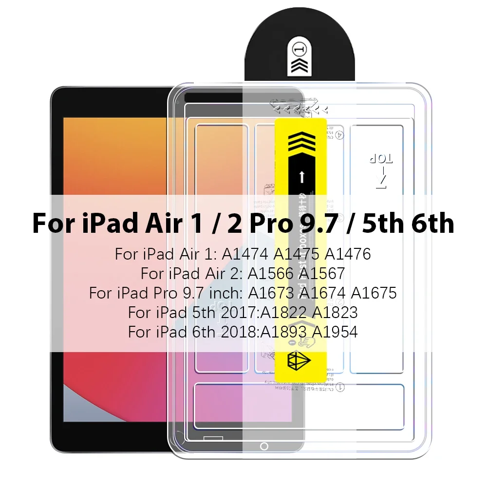 Displayschutzfolie aus gehärtetem Glas für iPad Pro 13 11 M5 M4 12,9 A16 10 9 10. 9. Generation Air 5 4 3 M3 M2 Mini 7 6 Zubehör