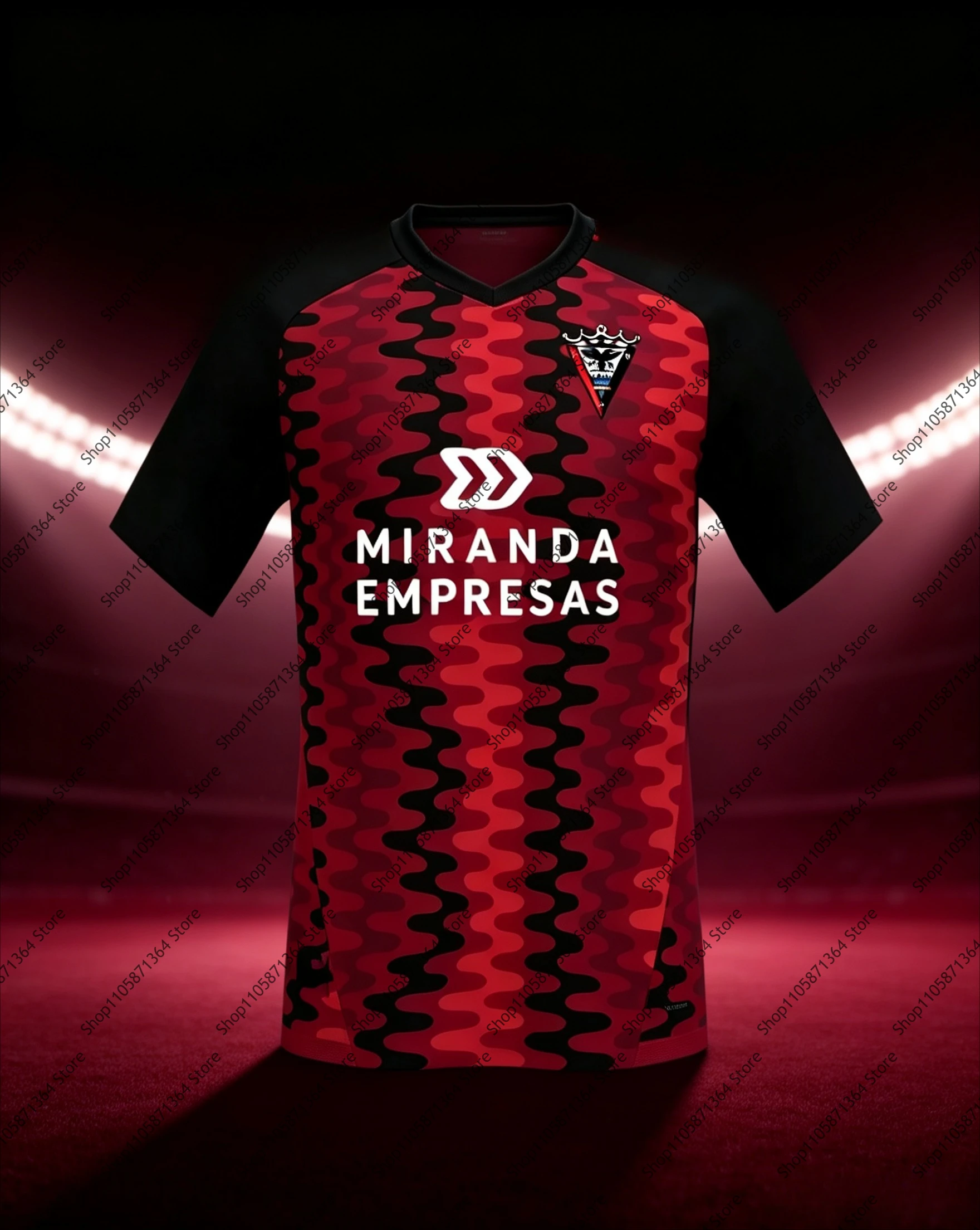2026 Deportivo Mirandés 3D Printed Football Jersey Men's Summer Quick Drying Short Sleeved T-shirt Family Matching Clothing
