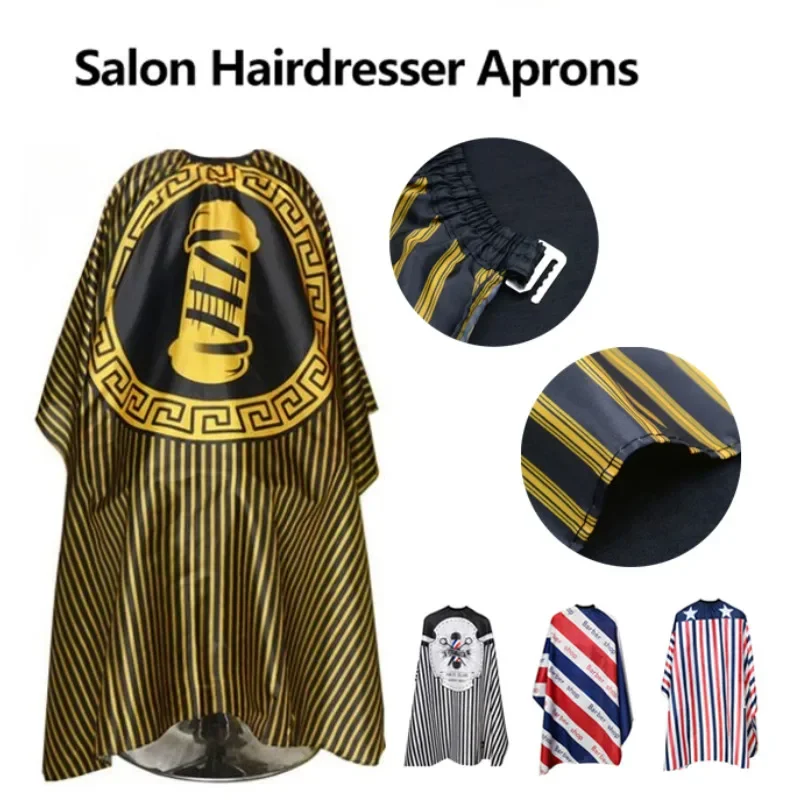 Hairdresser Aprons Haircut Cape Salon Hairdressing Hairdresser Cloth Gown Barber Pattern Waterproof  Haircut Capes Accessories