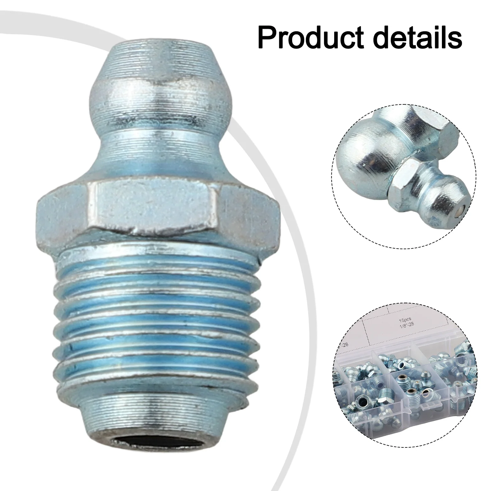 Dynamic 50Pcs Hydraulic Grease Nipple Set Featuring a Range of Angled Fittings to Meet All Your Equipment Lubrication Needs