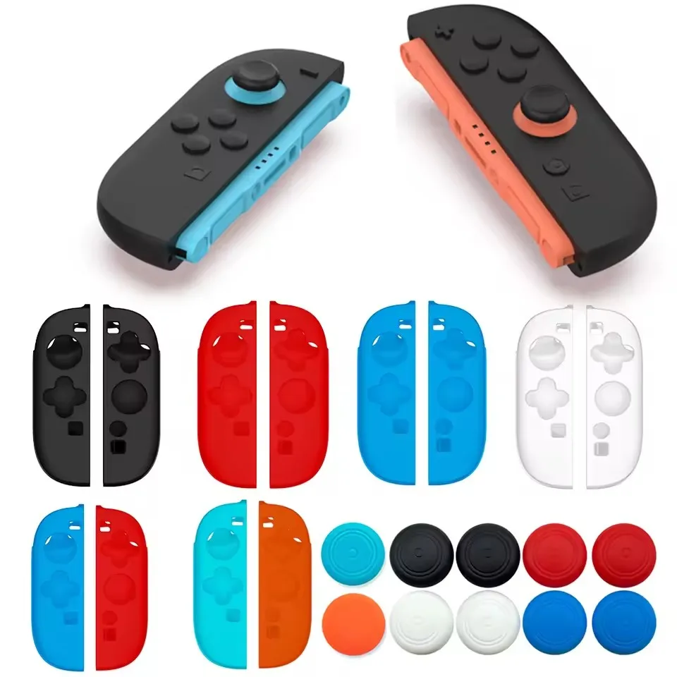 Soft Silicone Cover Rubber Case Protective Skin Protection Shell for Switch 2 Game Console With 2 thumbstick Grips Caps