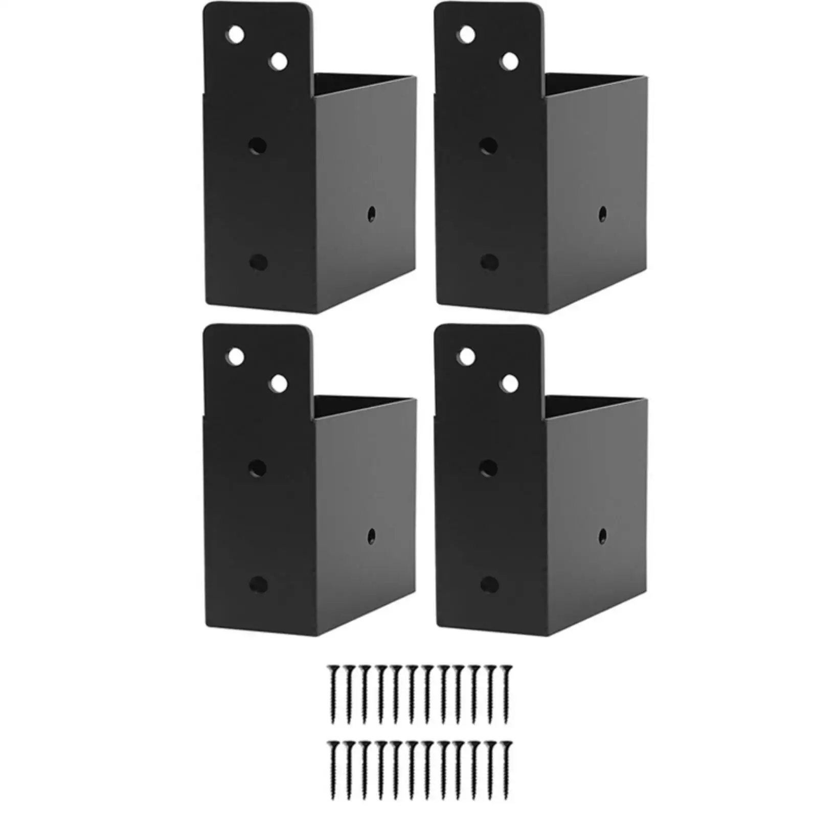 Structural Steel Pergola Bracket Connector for 2x4 Wood Beam Deck Railing Gazebo Patio Cover Outdoor Frame Joint