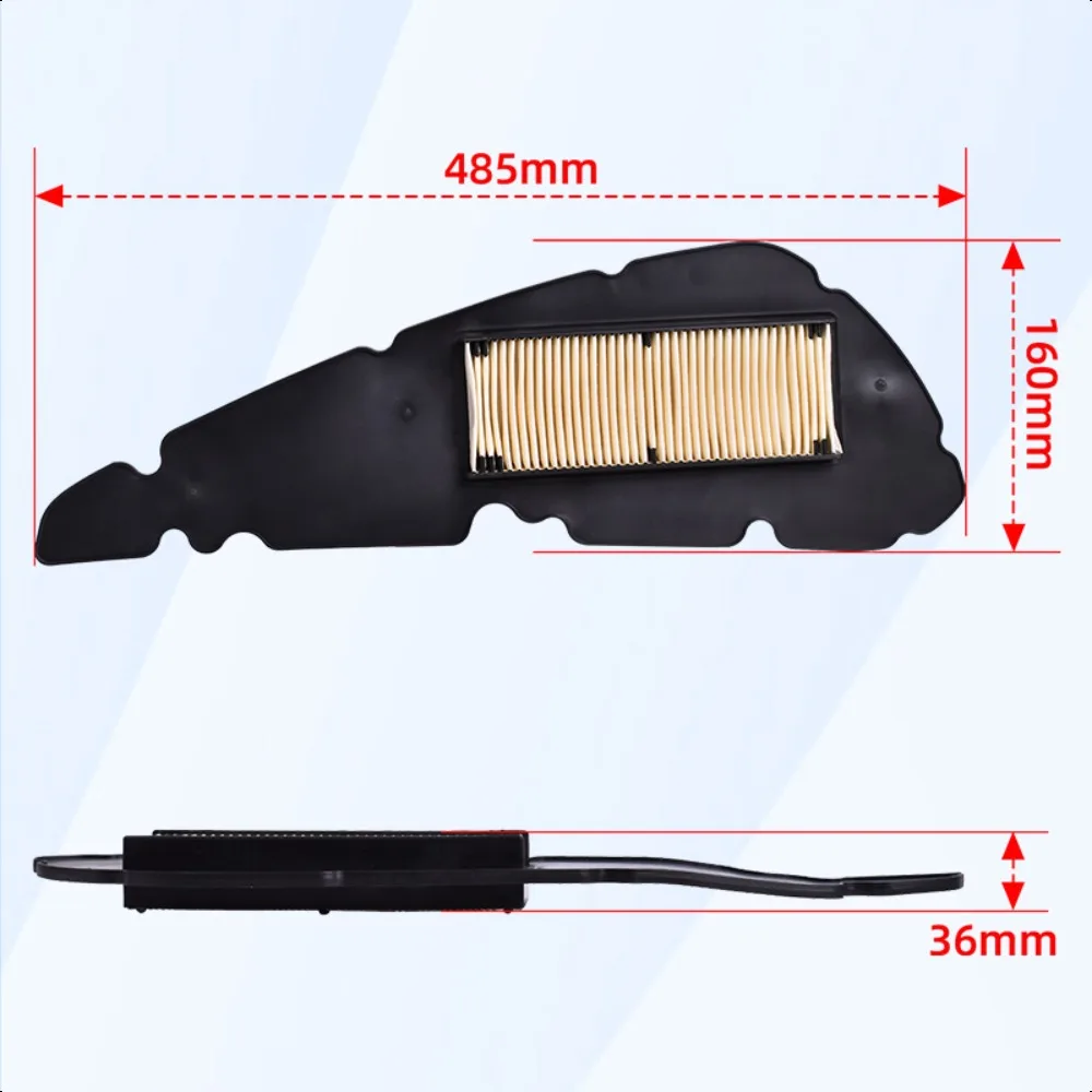 A5221 Motorcycle Air Filter Cleaner 1A017817 for Piaggio 400 Beverly 4T-4V HPE ABS Euro 5 2021 2022 2023 400MP3 Euro5