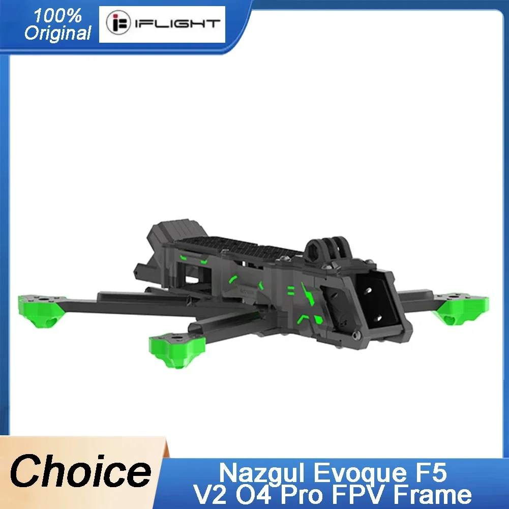 

OverShoot iFlight Nazgul Evoque F5 V2 O4 Pro FPV Frame Kit 5inch F5D 223mm Wheelbase with 6mm Arm for RC FPV Racing Drone