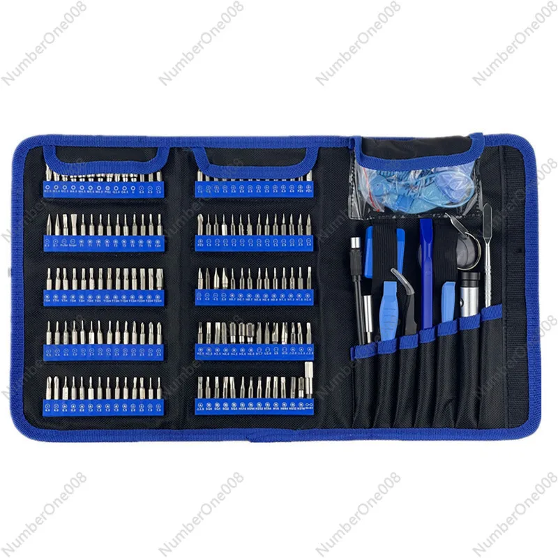 Screwdriver Set Portable Cloth Cover Storage Home Computer Tools for Cellphone Disassembly Combination Maintenance 160 in One