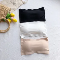 Bezszwowe topy typu tuba kobiety bez ramiączek usztywniany biustonosz Bandeau zakrętka tubki kobiety bliscy miękka seksowna bielizna Push Up New Arrival