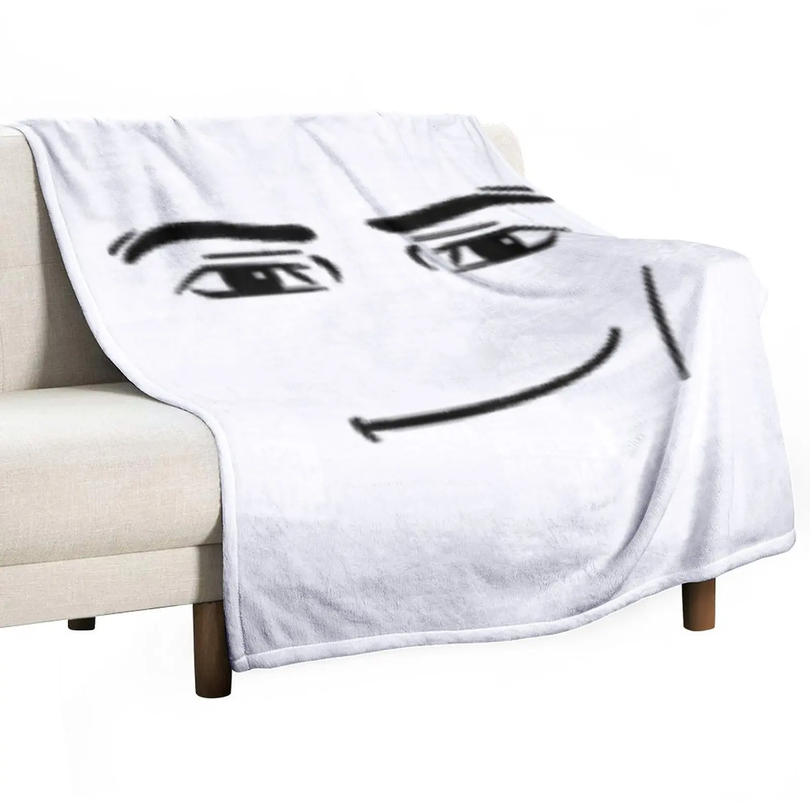 

Man Face Throw Blanket Decorative Sofa Blanket Plaid on the sofa