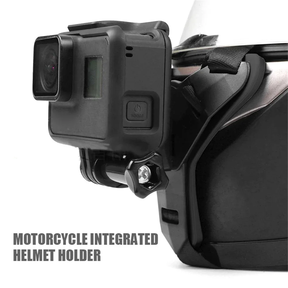 Per GoPro Casco Del Motociclo Sottogola Strap Mount Supporto Del Basamento Del Motociclo Per GoPro Hero 13 12 11 10 9 Insta360 X4 X3 DJI Action 4 3