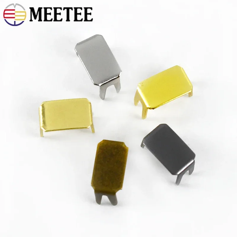 30/50/100Pcs Meetee 3# 5# 8# 10# Metal Zipper Non-slip Stopper End Locks Nylon Zippers Instant Fix Zip Repair Kit Replacement