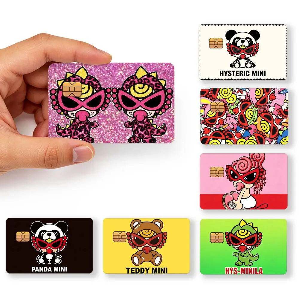 Fashion Cute H-hysteric Mini Creative Bank Card Sticker Covers Chip Cards Credit Card Skins Scratch Protection