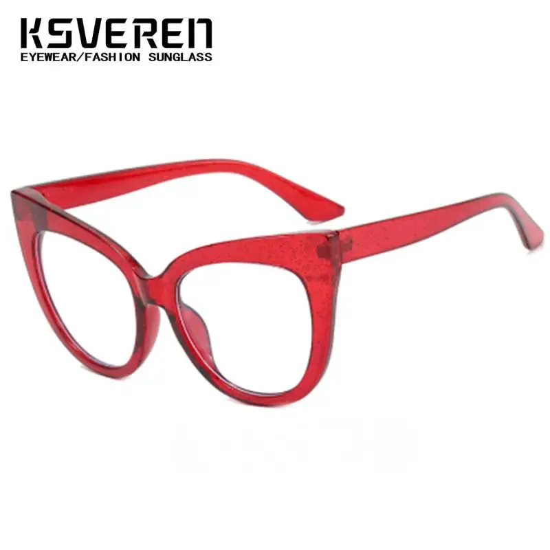 KSVEREN Cat Eye Occhiali da presbite Occhiali da lettura con lenti ottiche anti luce blu per donna Occhiali da vista personalizzabili