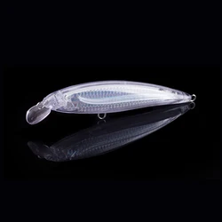 Hanlin 5/10pcs 160mm/38g Large Jerkbait Floating Unpainted Fishing Lures Minnow Blanks Inside Holographic Hard Plastic Tackle