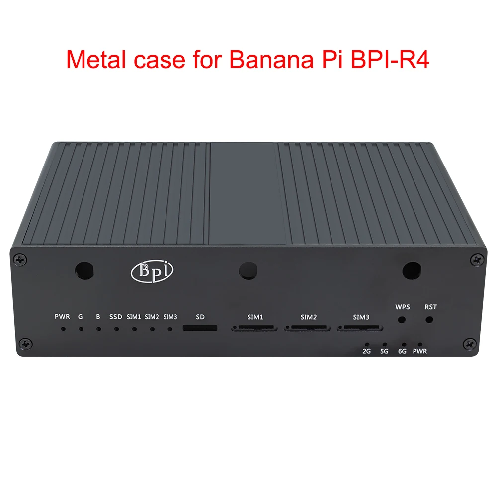 Metal Case for Banana Pi BPI-R4 Development Board Accessories