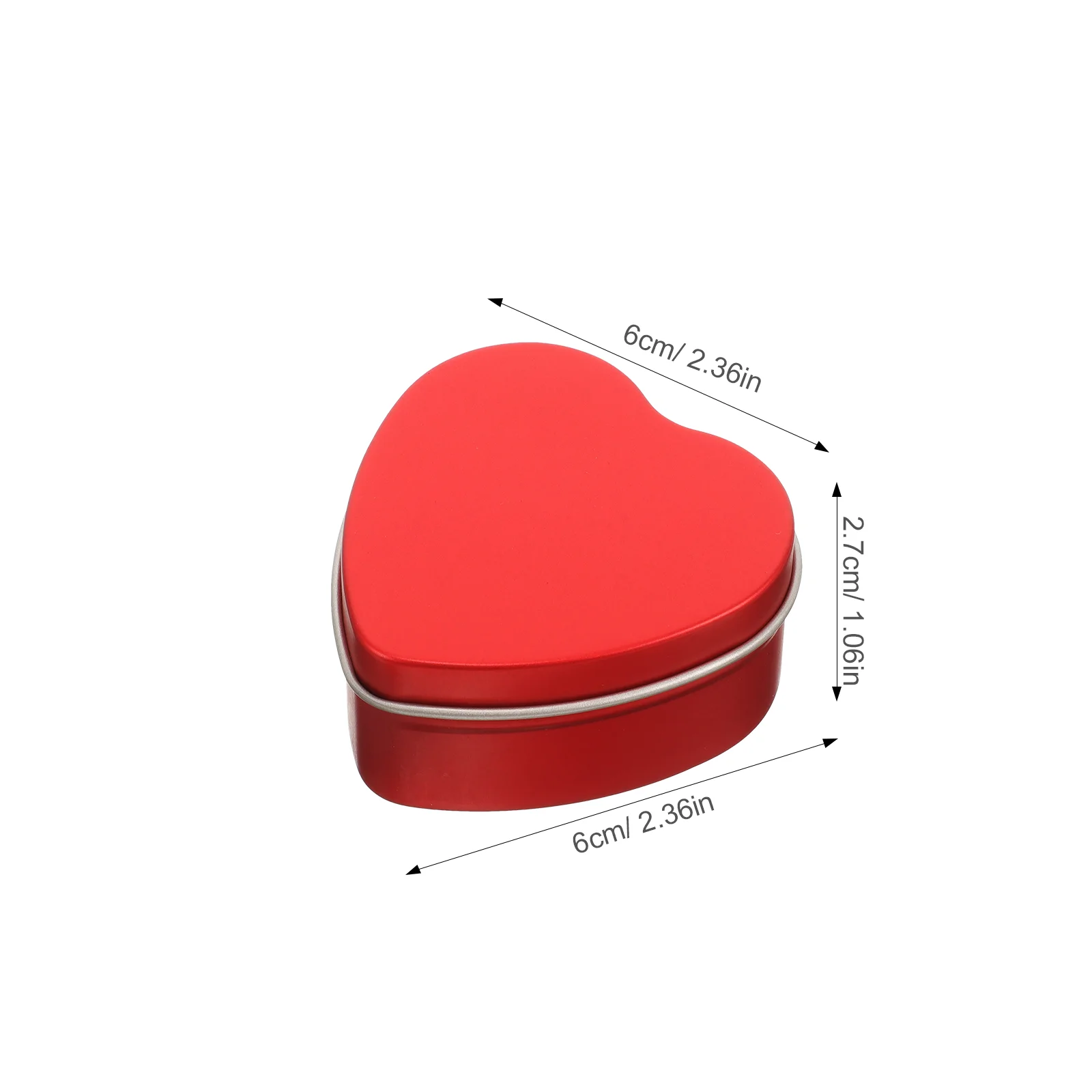 Scatole per imballaggio di prodotti per scatole di caramelle a forma di cuore in latta per biscotti per regali Asciugatrice in banda stagnata