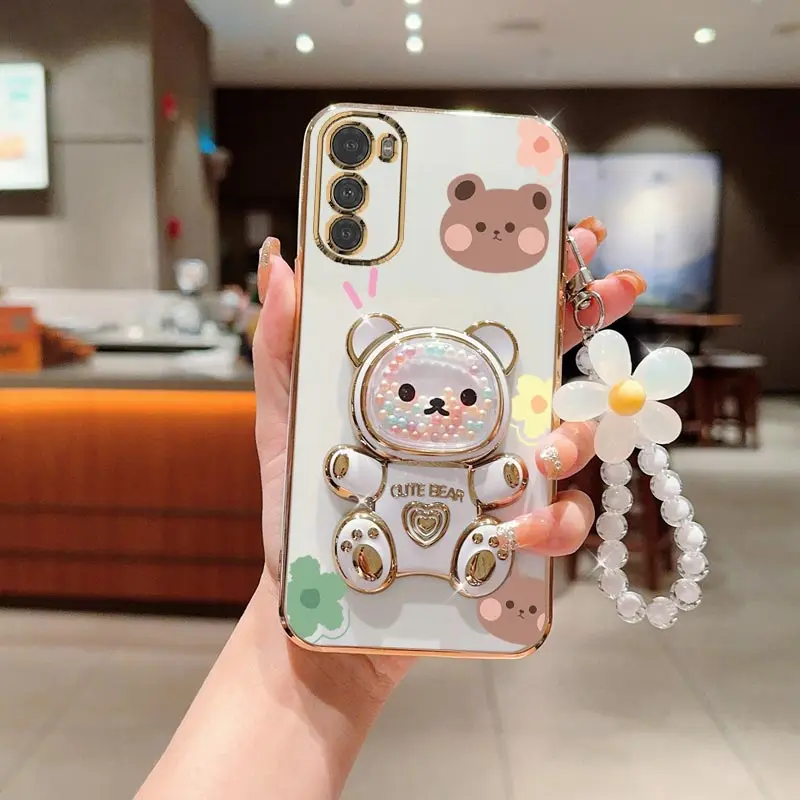 حافظة حامل هاتف لموتورولا موتو ، E 7 E 13 e 20 e 22 ، حزام زهور ، غطاء حامل ، دب ، E6S ، E7 Plus ، Power ، E13 ، E20 ، E32