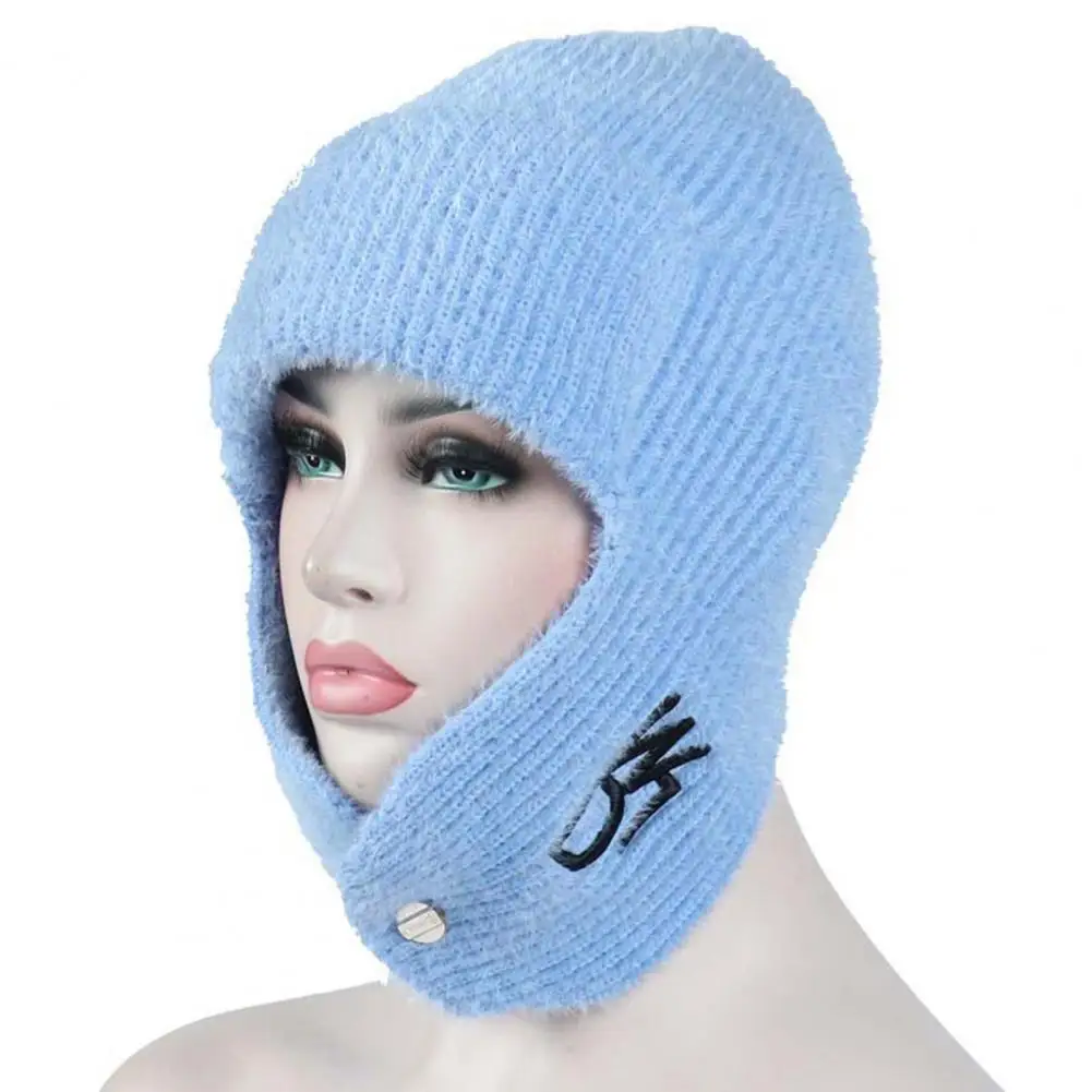 Snow Knit Cap Fashionable Imitated Cashmere Winter Warm Knit Hat Fleeced Lining Winter Warm Knit Hat for Women