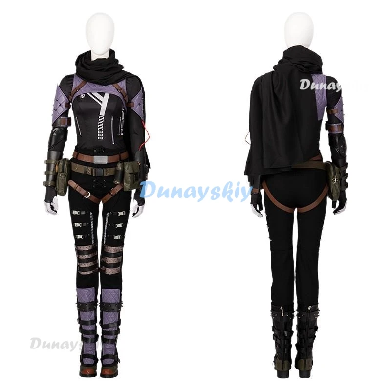 Spel Top Wraith Cosplay Kostuum Renee Blasey Boze Huid Met Sjaal Vechtpak Met Accessoires Halloween Carnaval Outfit