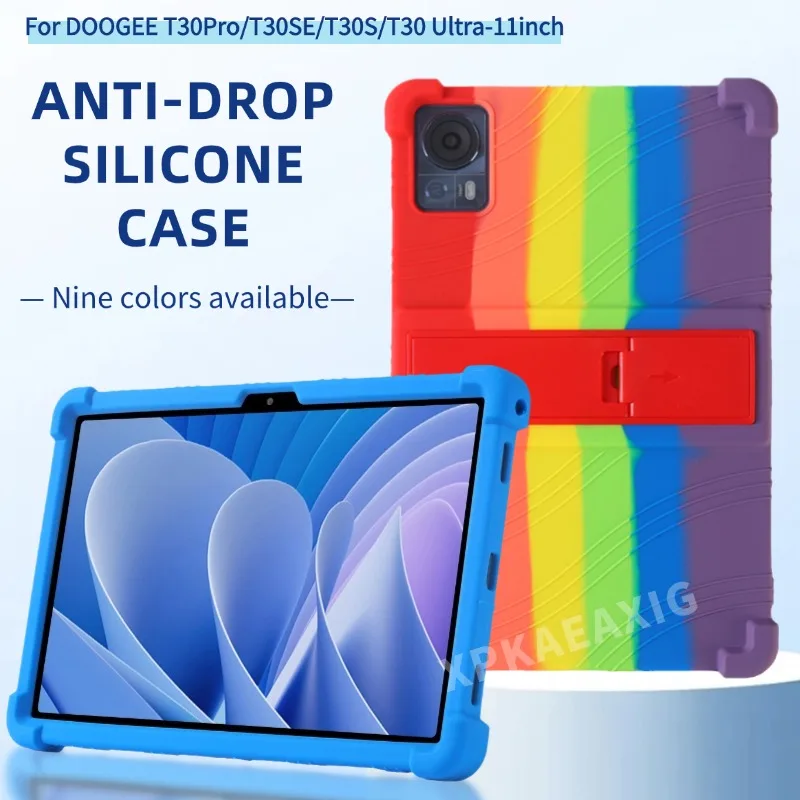 Для DOOGEE T30Pro/T30SE/T30S/T30 Ultra 11-дюймовый чехол для планшета с подставкой и 4 противоударными подушками