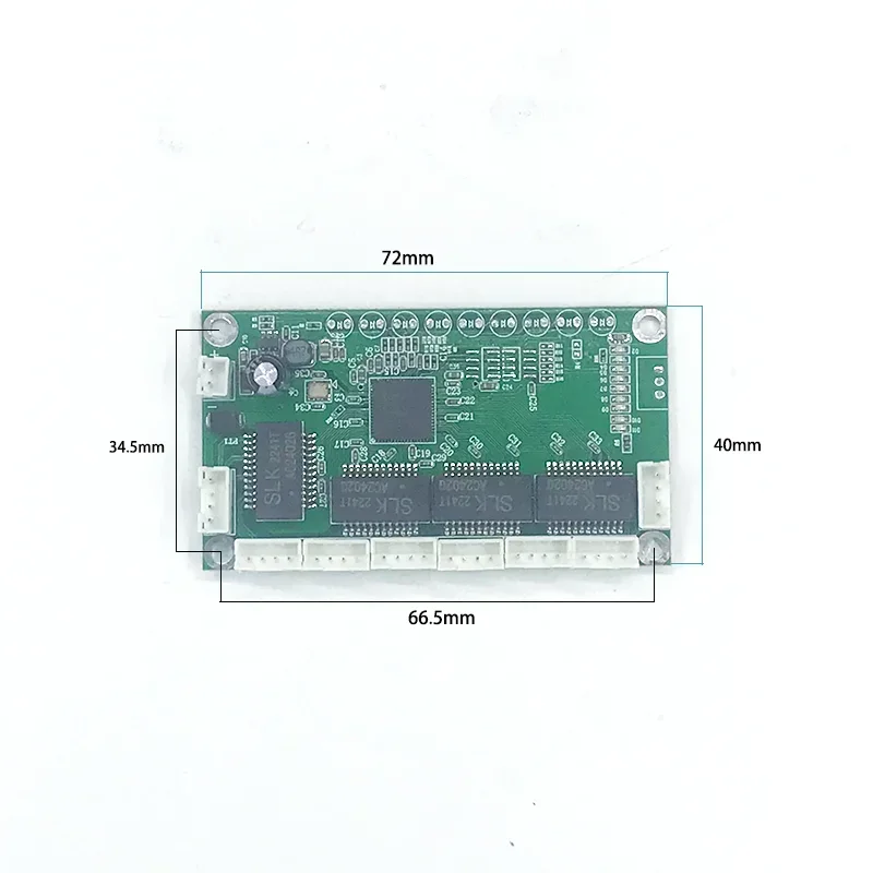 Fast switch mini 8 port ethernet TAP  switch 10 / 100mbps network switch HUB pcb module board for system integration module