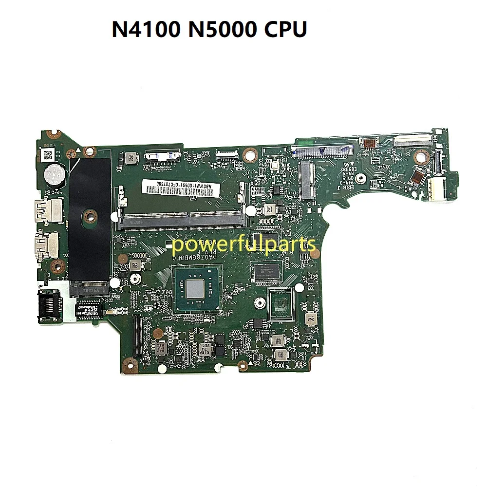 For Acer Aspire A314-32 A315-32 Motherboard DA0Z8GMB8E0 DA0Z8GMB8F0 N5000 N4100 CPU 4G RAM NBGVZ11004 NBGVW11005 Working Good