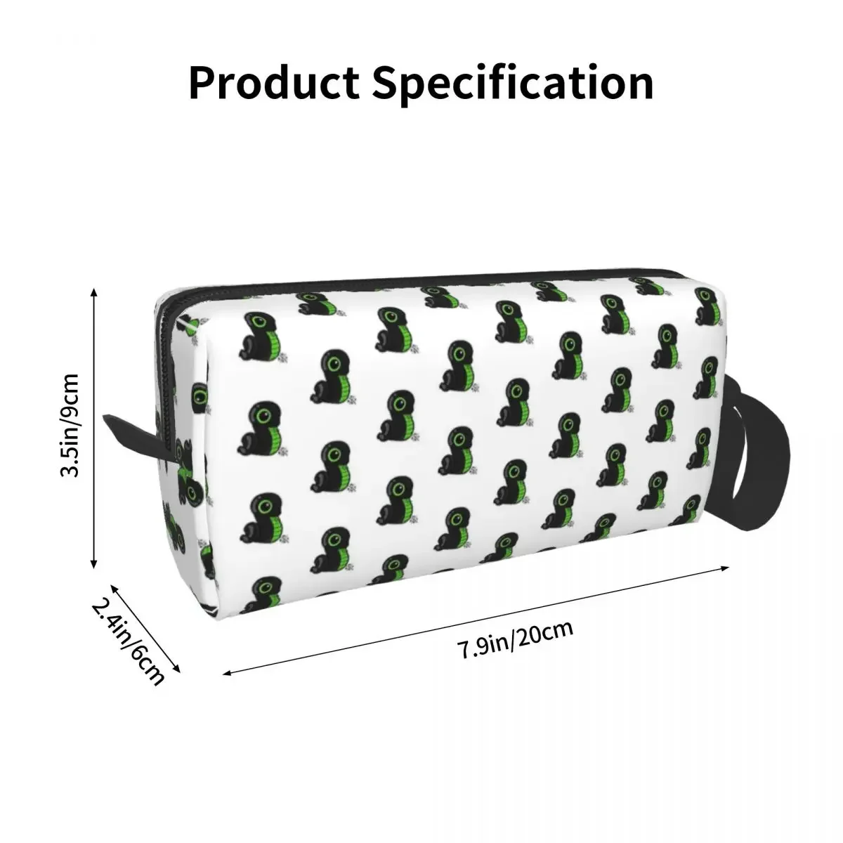 Sneki Snek Fan Design Razer Sticker Makeup Bag Cosmetic Organizer Dopp Kit Toiletry Cosmetic Bag Women Beauty Travel Pencil Case