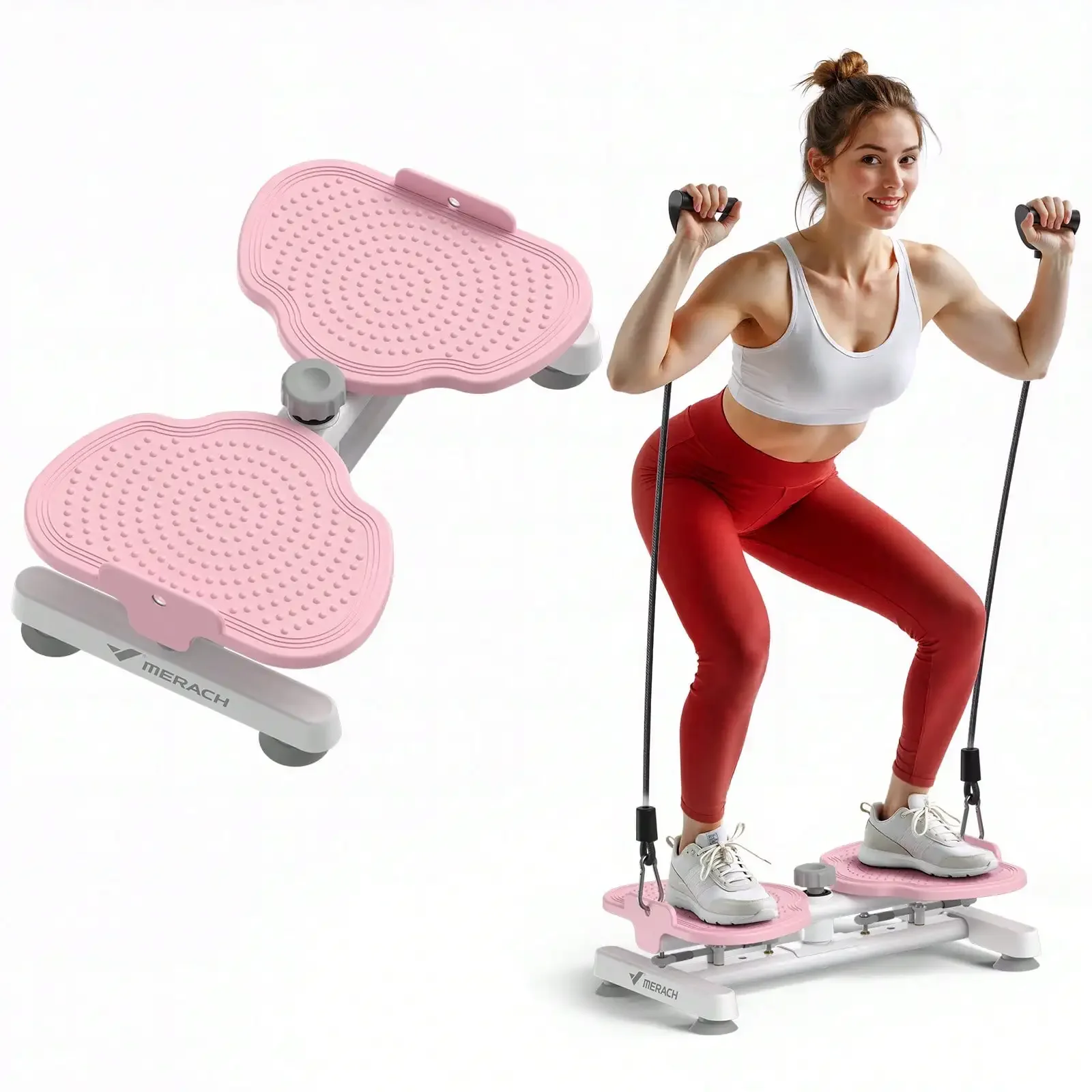 

Waist Ab Machine, 300 Lbs Capacity Core & Abs Workout Equipment For Slim Waist, Quiet Home Gym Exercise Machine For Women