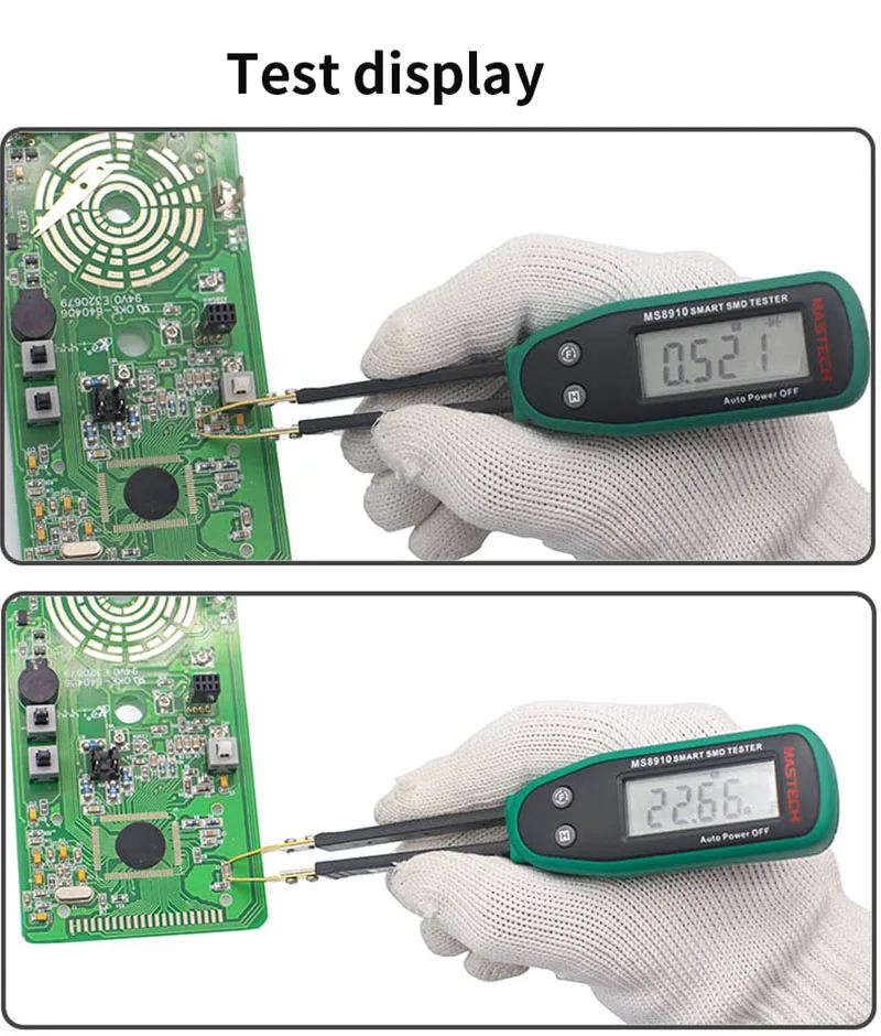 MS8910 Portable High Precision Pointer Smart Digital SMD Auto Recognition Resistance Capacitance Diode Co Check Tools Tester