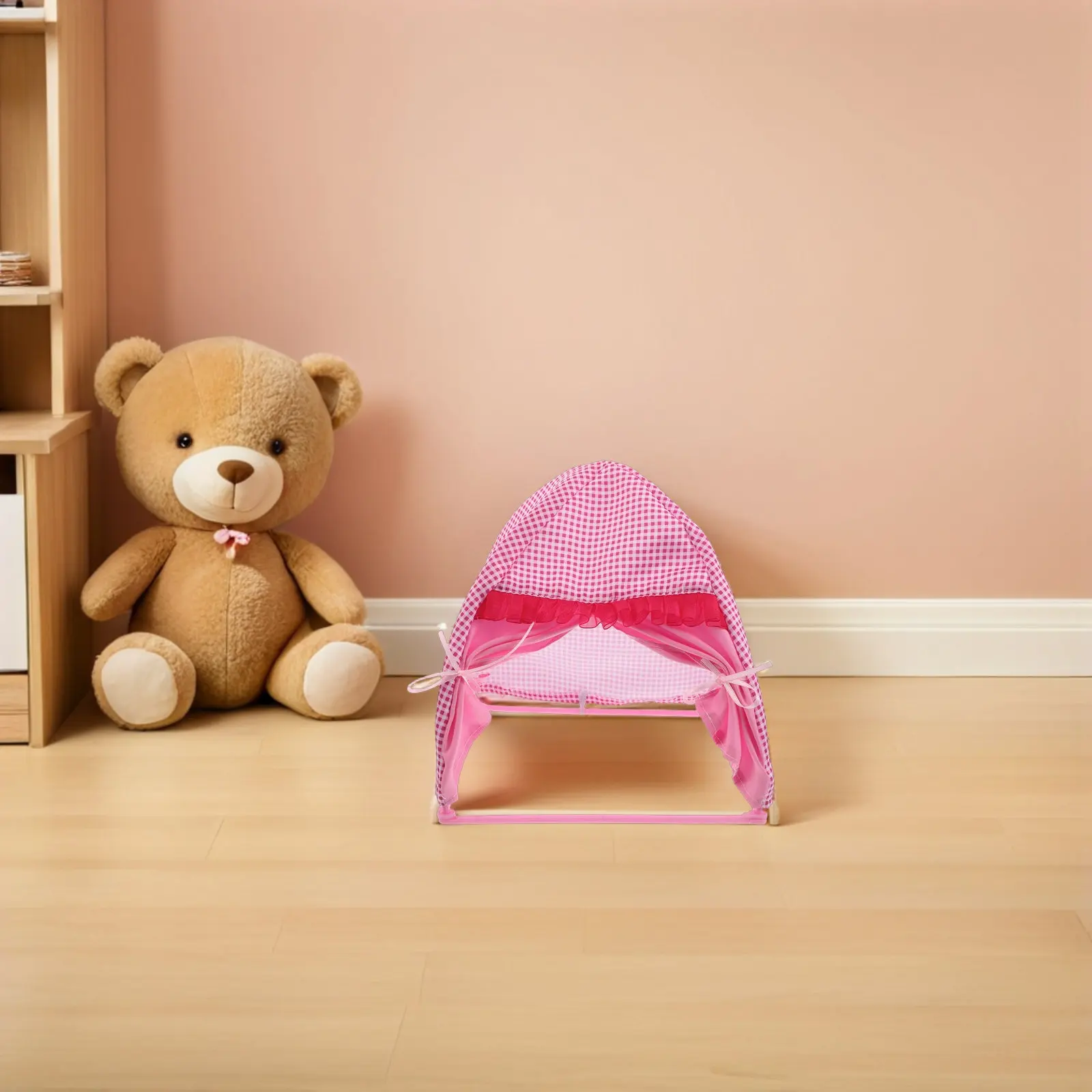 

Мини-палатка для кукольного домика: яркие цвета, портативная, легкая, миниатюрный декор для кемпинга в помещении и на улице