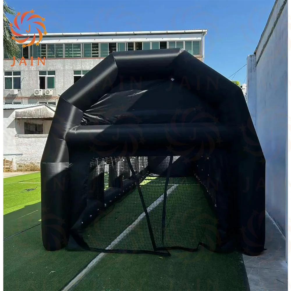 Oxford Inflatable Tunnel Sport Tent for Baseball Batting Cage Fun Inflatable Sports Tent With Blower For outdoor Practice