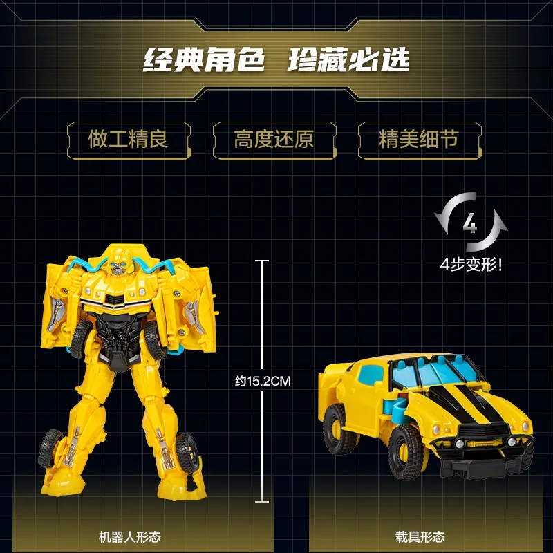Genuine Hasbro Transformers 7 Rise of The Beasts Bumblebee Nightbird Cheetor Quick Change Action Figure Autobot Car Toy in Stock view 4