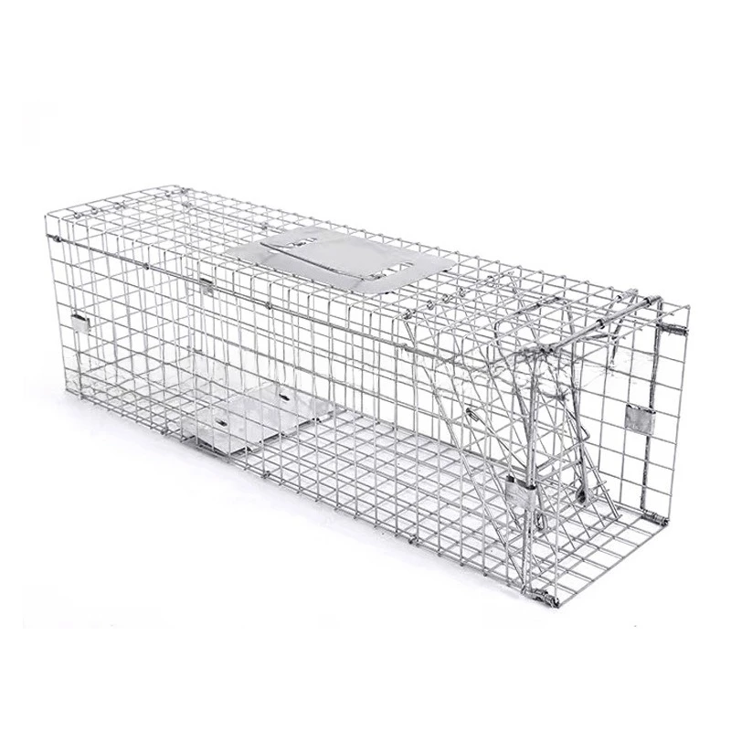 

New folding cat cage automatic cat catching tool humane rescue stray cats and dogs artifact