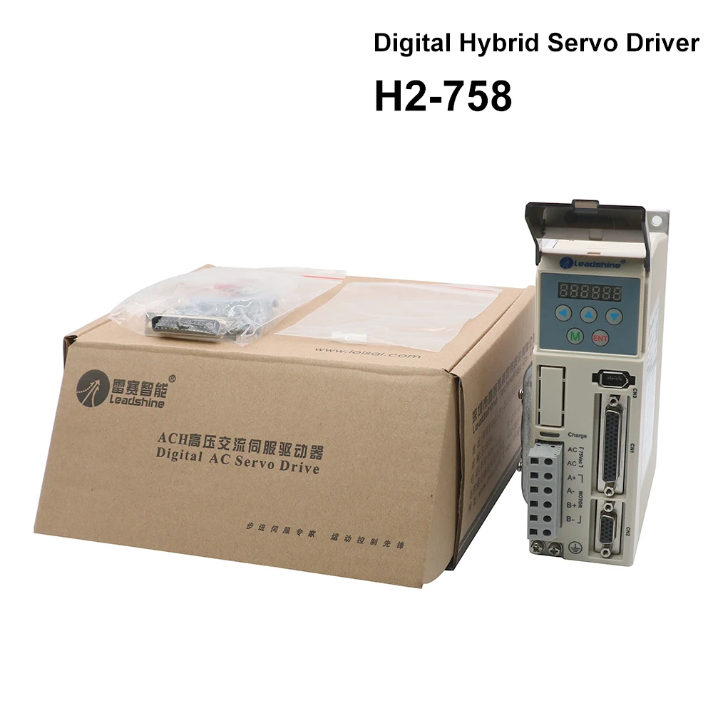 Original Leadshine H2-758 AC Hybrid Servo Driver 2Phase AC50-80V for NEMA34 Motor Hybrid Servo Drive