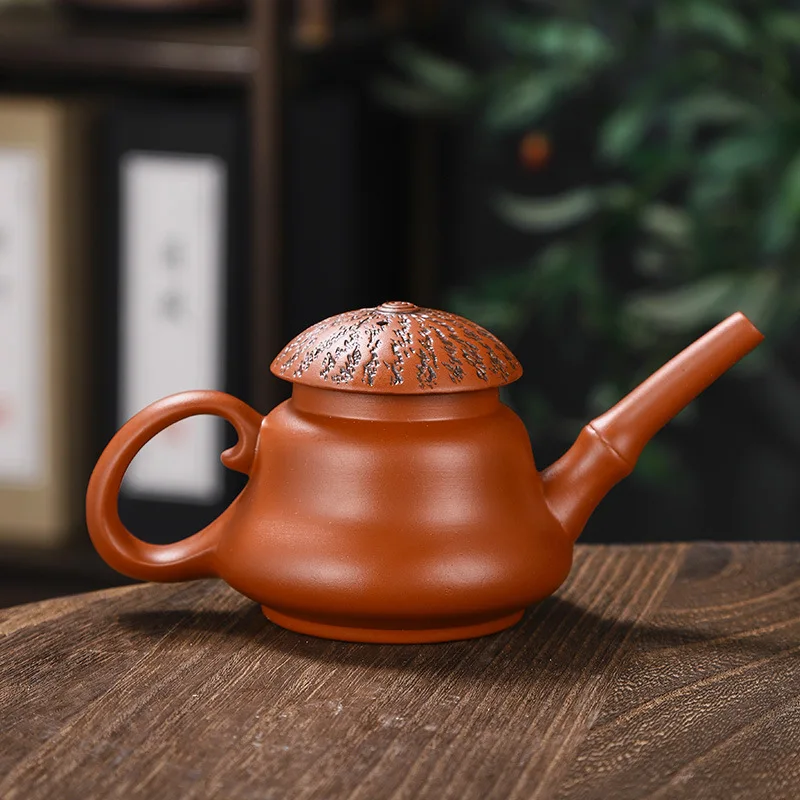 170cc  Kung Fu Zisha Hand playing Teapot Yixing Purple Clay Mini Pot Small Capacity Kettle Pure Teaware