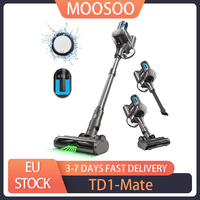 MOOSOO TD1-Mate Cordless Vacuum Cleaner, 33kPa Suction, LED Display, 45min Runtime, 420W Brushless Motor, Green Light