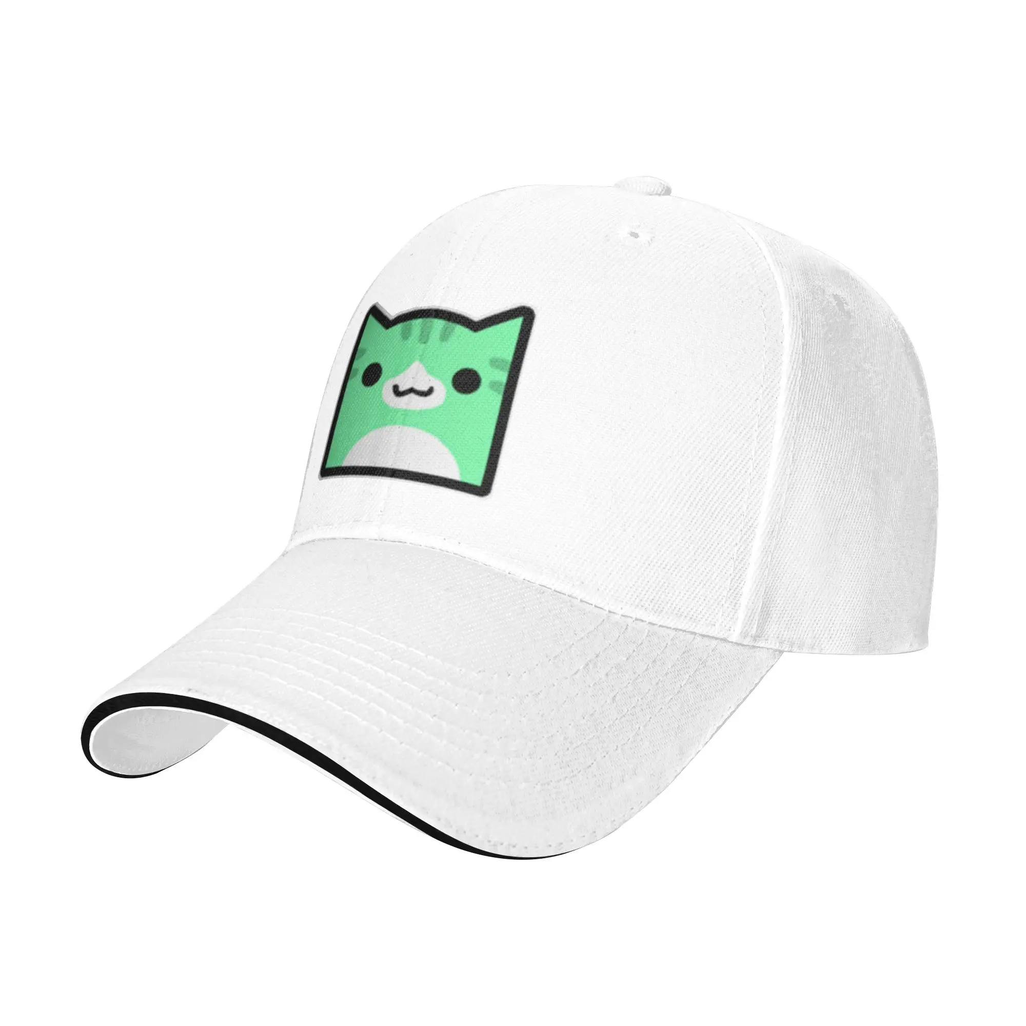 Juniper Geometry Cube Gaming Dash Baseball Caps Casual Icon Cat Sandwich Caps Unisex Style Adjustable Sun Cap Outdoor