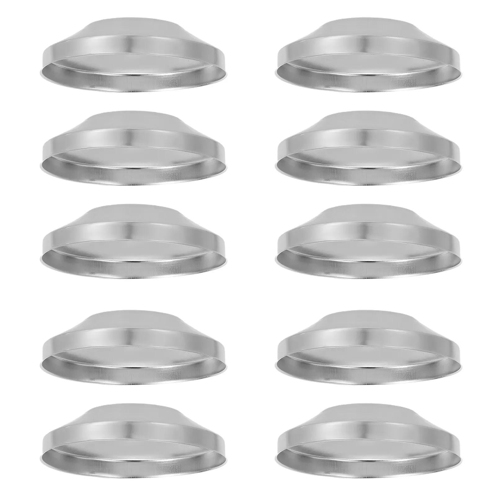 10Pcs Valve Cover Stainless Steel Pipe Flange Plate for Shower Faucet Wall Pipe Hole Cover Plumbing Flange Trim Plate