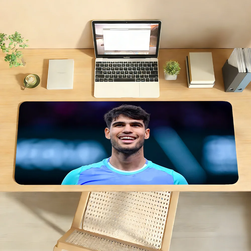 C-Carlos Alcaraz Mouse Pad Non-slip Locking Edge DeskMat PC Laptop Accessories Rubber Office Keyboard Large Game
