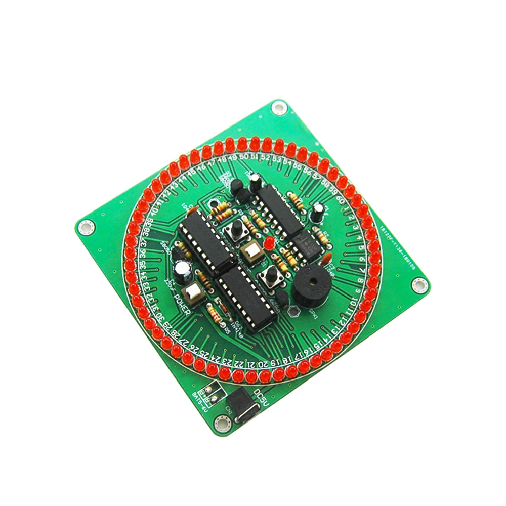 60 Second Countdown Timer DIY Kit Red/Yellow Smart Timing Alarm Electronic Parts and Components Electronic DIY Timer