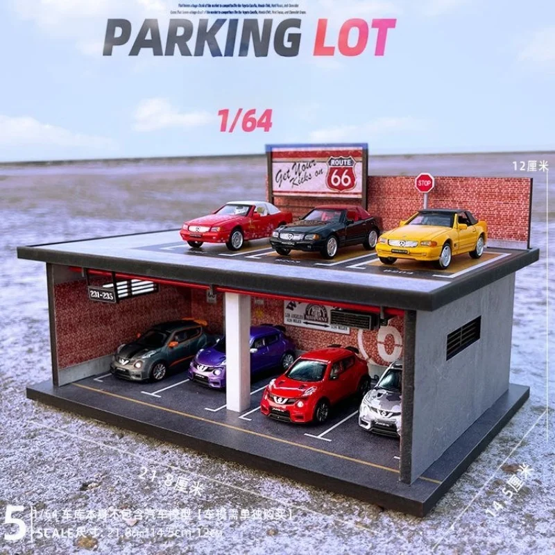 TimeMicro&MoreArt 1:64 Pipeline parking lot model scene